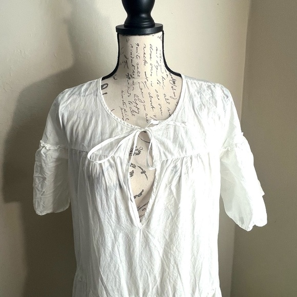 J. Crew White Tiered cotton voile Beach Maxi Dress white J.Crew - Picture 5 of 11